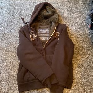 Abercrombie and Fitch wolf jaw jacket, size Large
